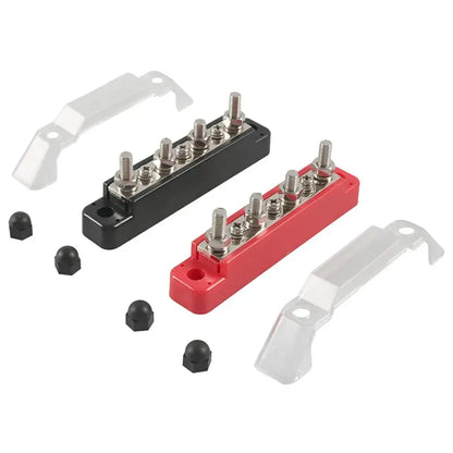 12V / 24V Universal Battery Bus Bar Power Distribution Block – Positive & Negative (150A) Tuck's Performance
