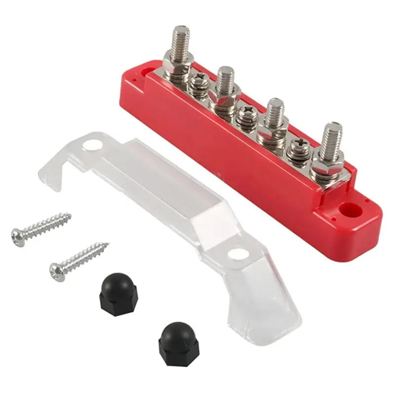 12V / 24V Universal Battery Bus Bar Power Distribution Block – Positive & Negative (150A) Tuck's Performance