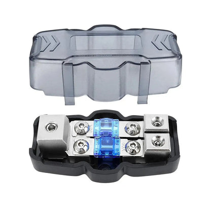 12V / 24V Universal Fused Distribution Block – 1 In / 2 Out (60A–100A Options) Tuck's Performance