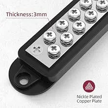 12V / 24V Universal Power Distribution Bus Bar – 150A Battery Busbar (Dual Positive & Ground) Tuck's Performance