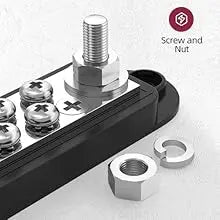 12V / 24V Universal Power Distribution Bus Bar – 150A Battery Busbar (Dual Positive & Ground) Tuck's Performance