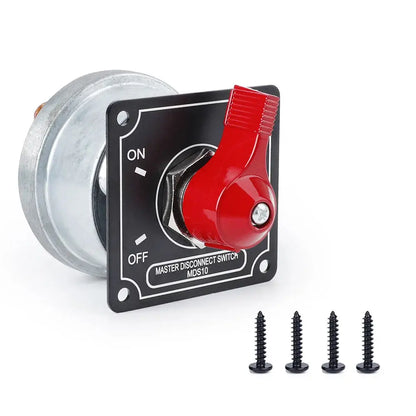 12V Master Battery Disconnect Switch Panel – 4 Post Alternator Cut-Off for RV, Camper & 4WD - Tuck's Performance