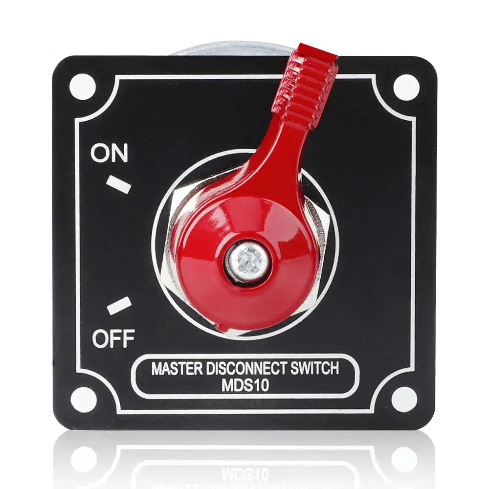 12V Master Battery Disconnect Switch Panel – 4 Post Alternator Cut-Off for RV, Camper & 4WD - Tuck's Performance