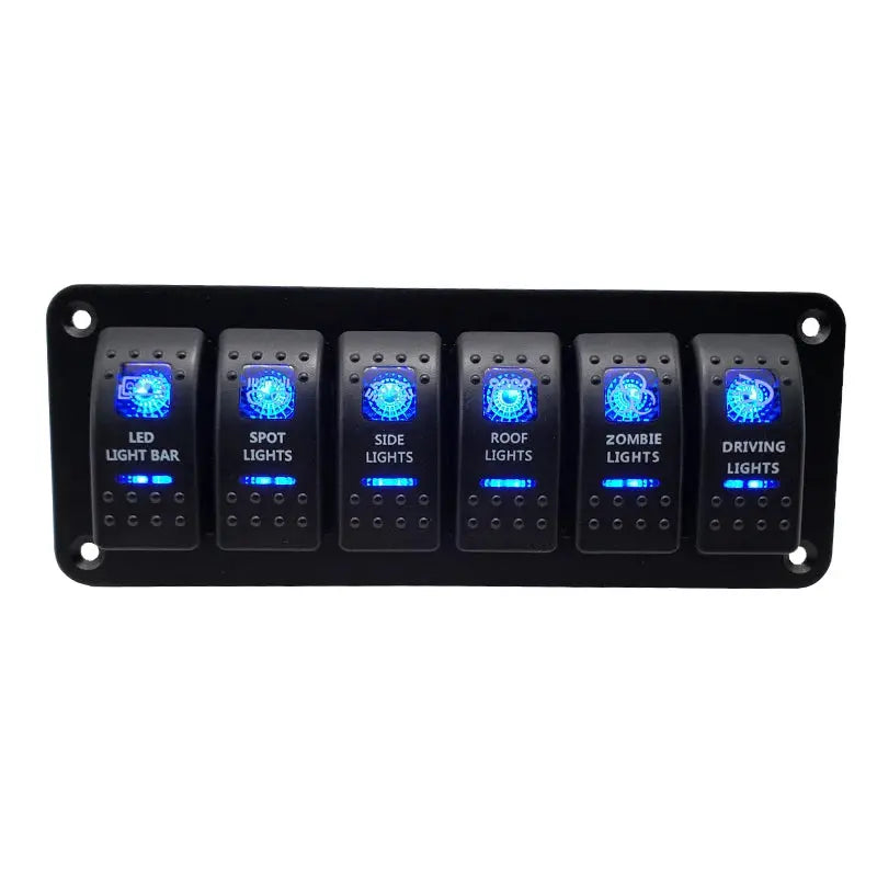 12V LED Rocker Switch Panel for Marine Boat Truck Caravan Car Socket Circuit Breaker Toggle Switch Panel Tuck's Performance