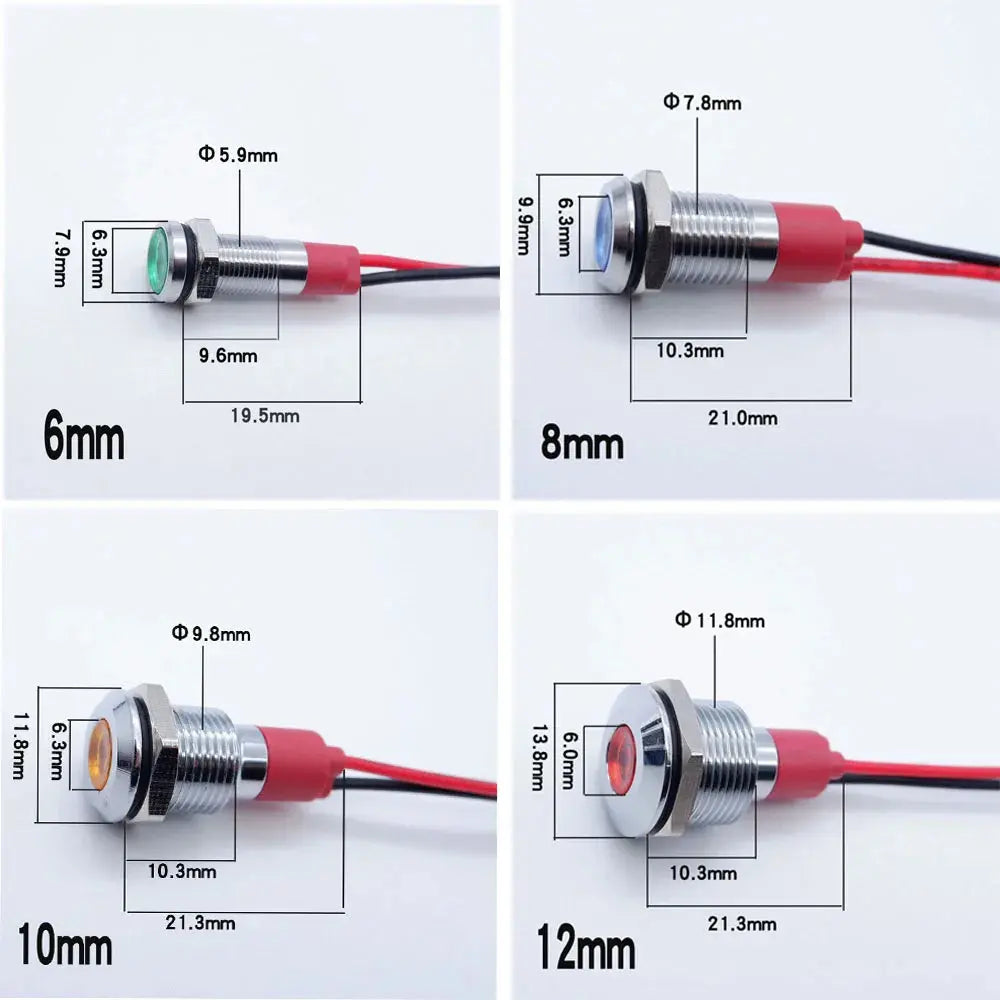 12V Metal Dash Indicator Light Set (25pcs) – 4x4, Touring Rigs & Custom 12V Builds﻿ Tuck's Performance