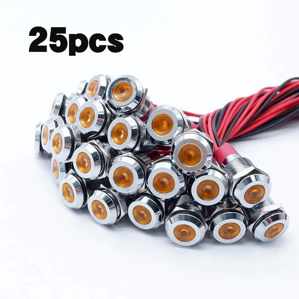 12V Metal Dash Indicator Light Set (25pcs) – 4x4, Touring Rigs & Custom 12V Builds﻿ Tuck's Performance