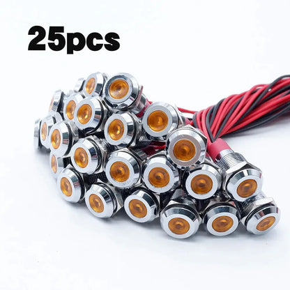 12V Metal Dash Indicator Light Set (25pcs) – 4x4, Touring Rigs & Custom 12V Builds﻿ Tuck's Performance