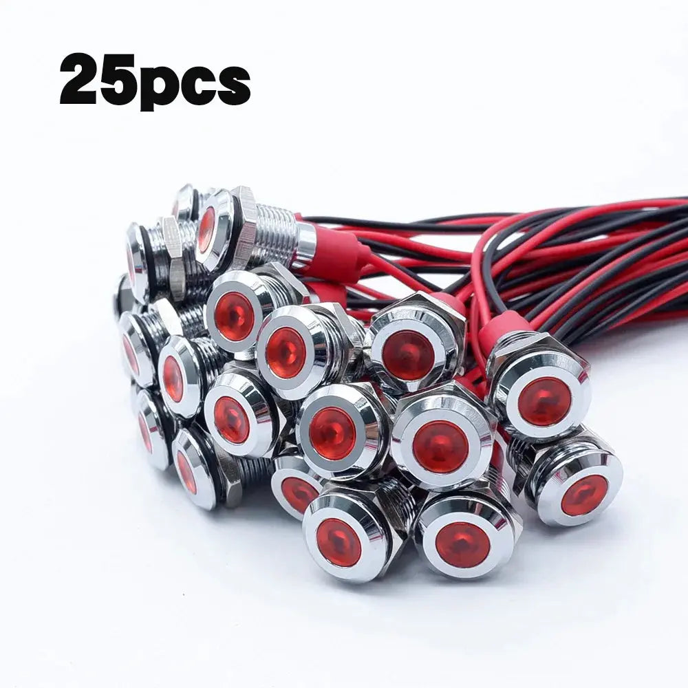 12V Metal Dash Indicator Light Set (25pcs) – 4x4, Touring Rigs & Custom 12V Builds﻿ Tuck's Performance