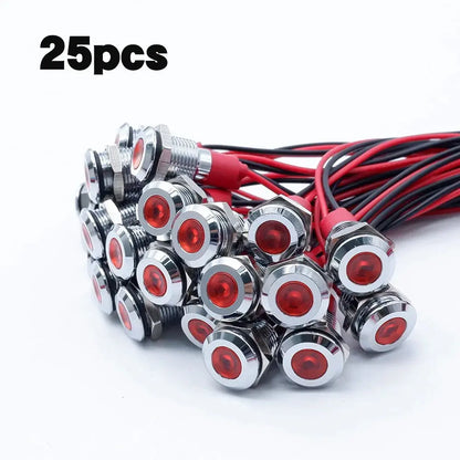 12V Metal Dash Indicator Light Set (25pcs) – 4x4, Touring Rigs & Custom 12V Builds﻿ Tuck's Performance