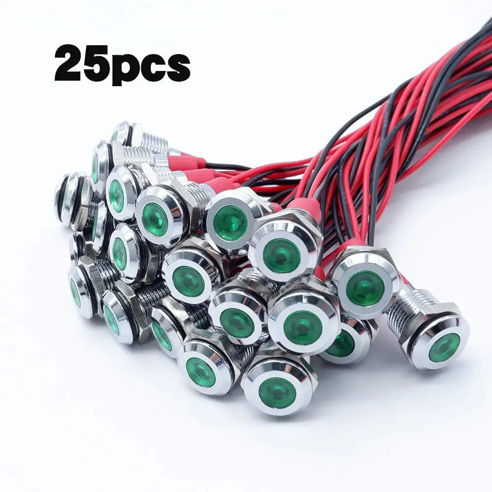 12V Metal Dash Indicator Light Set (25pcs) – 4x4, Touring Rigs & Custom 12V Builds﻿ Tuck's Performance