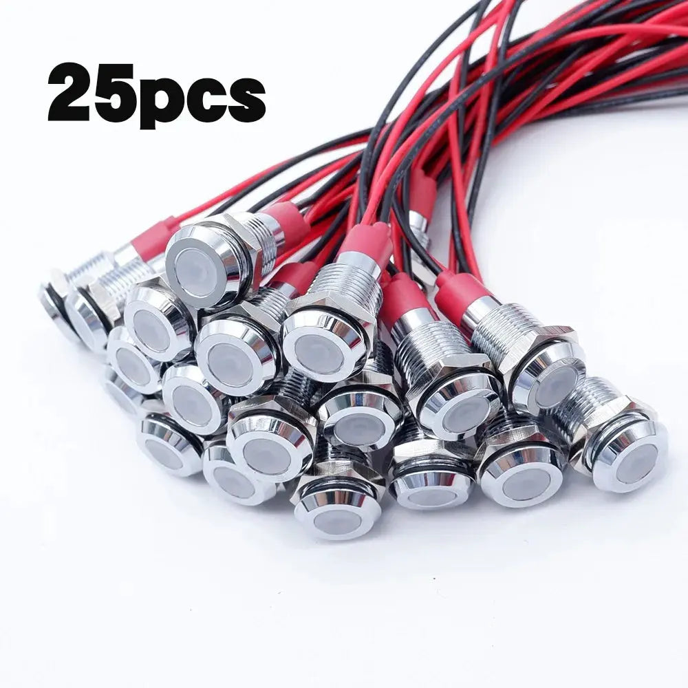 12V Metal Dash Indicator Light Set (25pcs) – 4x4, Touring Rigs & Custom 12V Builds﻿ Tuck's Performance