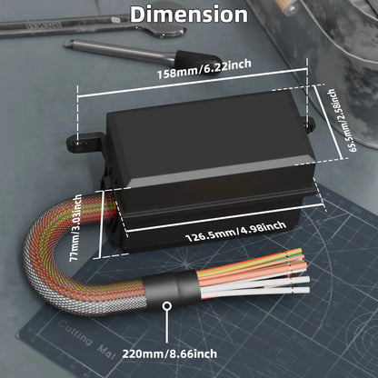 12V Relay & Fuse Box – Pre-Wired ATO/ATC Block with 4 Relay Slots (Splash-Resistant) | Ideal for 4WD, Utes, Campers & Marine Tuck's Performance