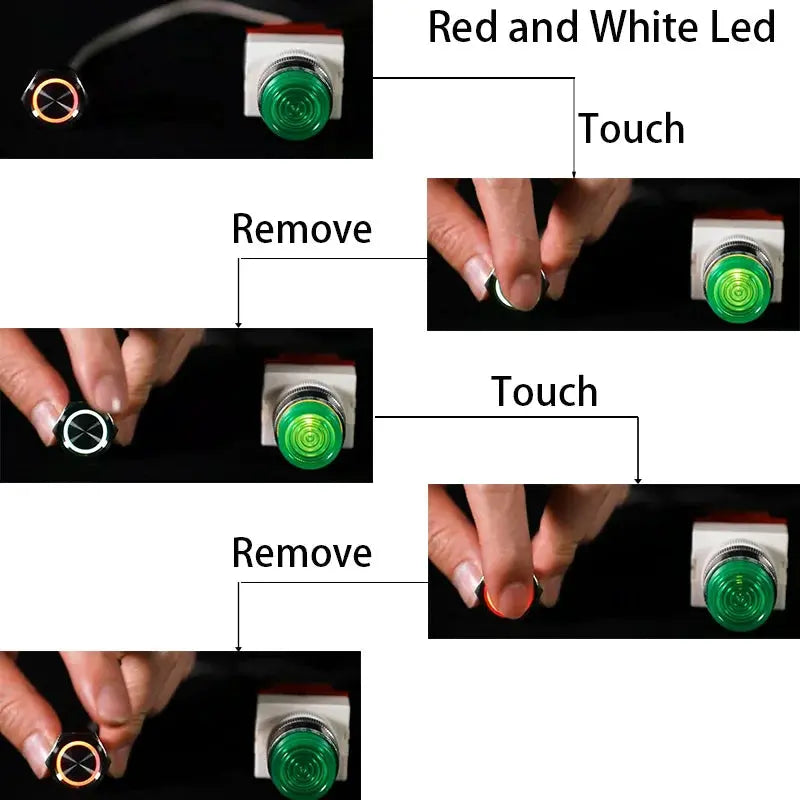 12V Touch On/Off Waterproof Switch – Stainless IP68 Momentary/Latching (16–30mm) | 4WD, Camping, Touring Tuck's Performance