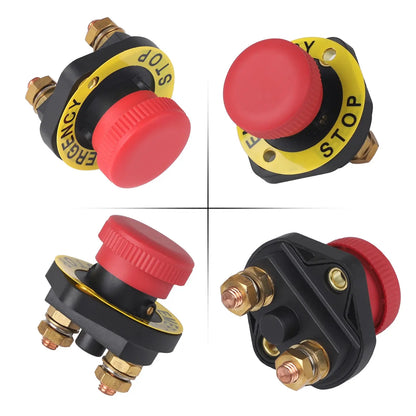 12V–48V Push Pull Battery Disconnect Switch 150A Universal Power Cut Off Isolator - Tuck's Performance