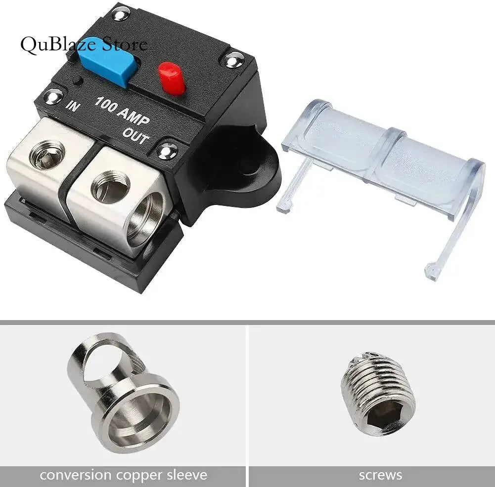 12V–48V Resettable DC Circuit Breaker 30A–300A – Manual Reset Battery & Audio Protection Tuck's Performance