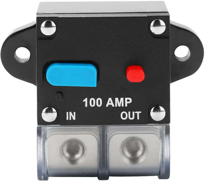 12V–48V Resettable DC Circuit Breaker 30A–300A – Manual Reset Battery & Audio Protection Tuck's Performance