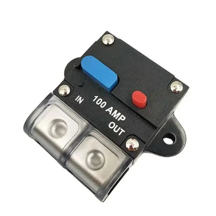 12V–48V Resettable DC Circuit Breaker 30A–300A – Manual Reset Battery & Audio Protection Tuck's Performance