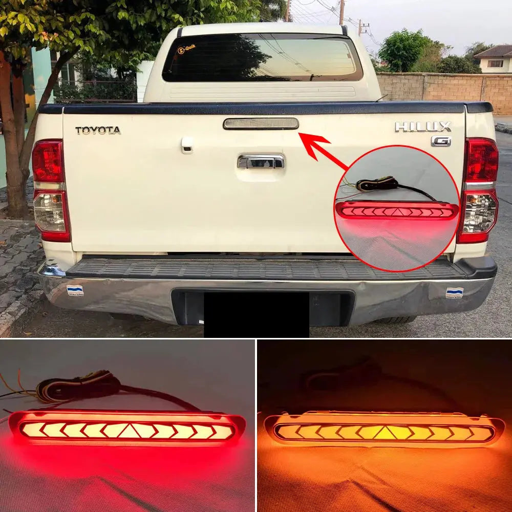 1PCS LED High Brake Light for Toyota HILUX Vigo 2005 2006 2007 2008 2009 2010 2011 2012 2013 2014 Turn Signal Rear Bumper Lamp