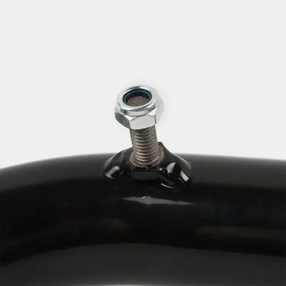 Powder-coated black finish on the control arm
