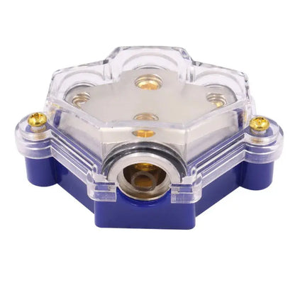 2-Way / 3-Way / 5-Way Car Audio Power Distribution Block – 0/2/4 Gauge In, 0/2/4/8 Gauge Out (High-Current Splitter) Tuck's Performance