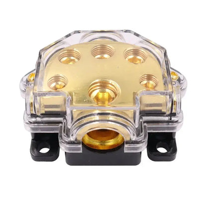 2-Way / 3-Way / 5-Way Car Audio Power Distribution Block – 0/2/4 Gauge In, 0/2/4/8 Gauge Out (High-Current Splitter) Tuck's Performance