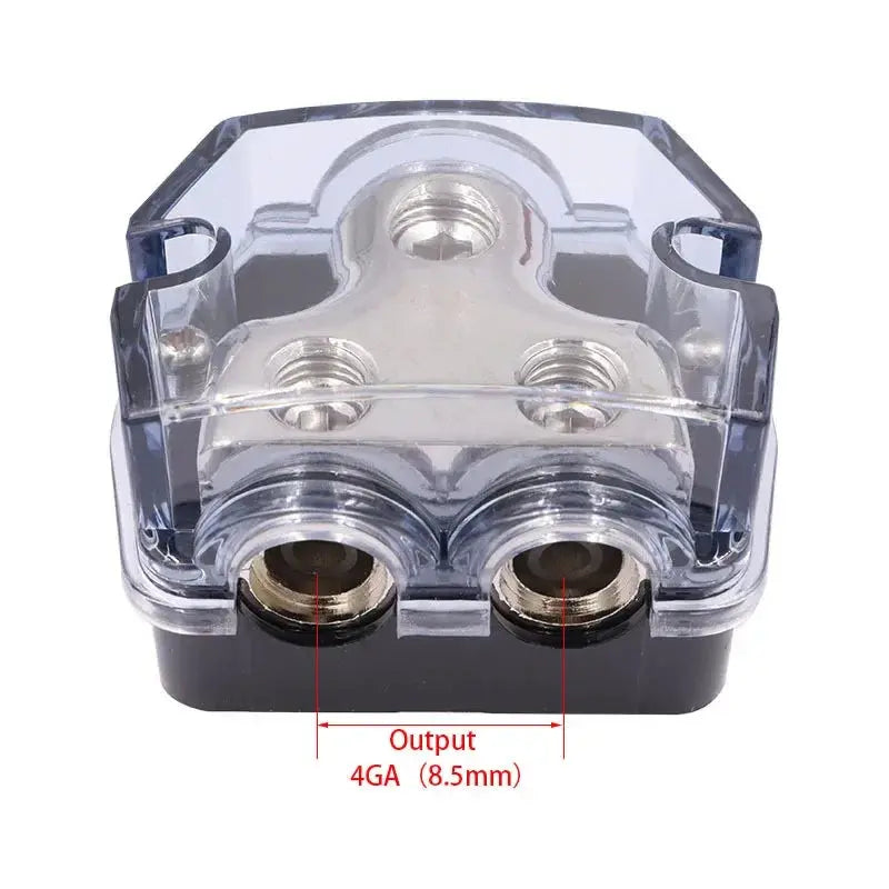 2-Way / 3-Way / 5-Way Car Audio Power Distribution Block – 0/2/4 Gauge In, 0/2/4/8 Gauge Out (High-Current Splitter) Tuck's Performance