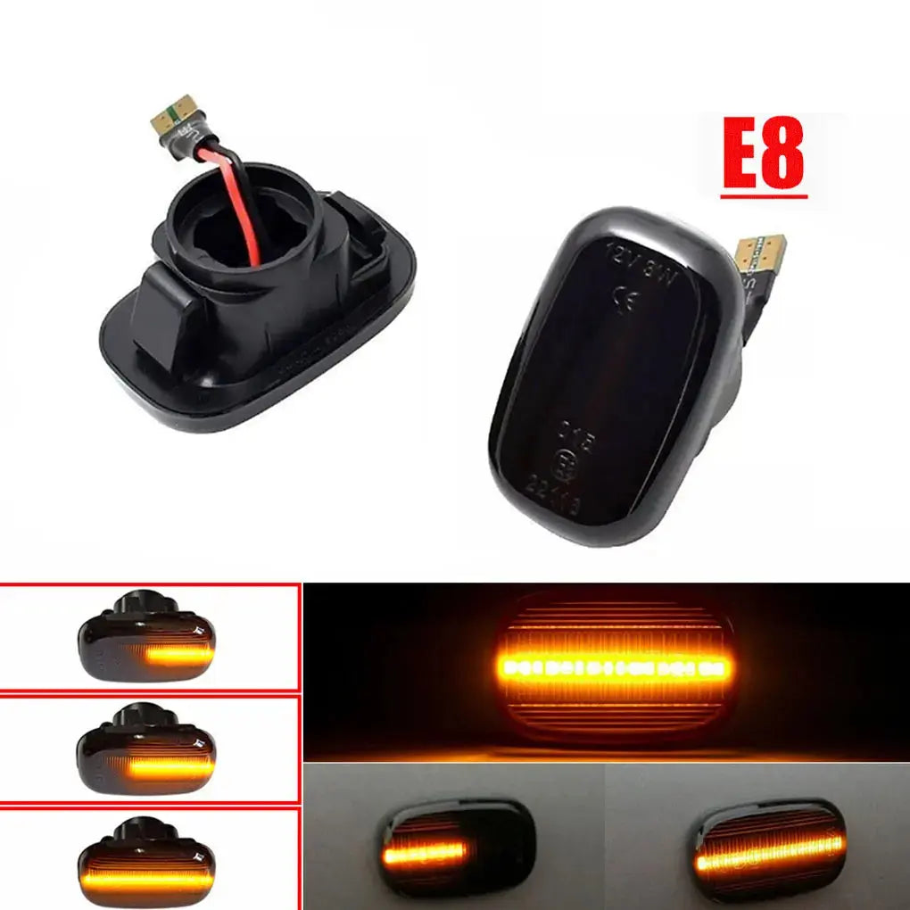 2 pieces Side Indicators Smoked Dynamic LED Side Indicators  Hilux N70 05-15 Tuck's Performance