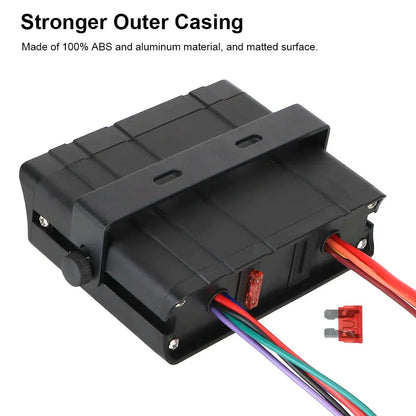 24V 12V 6 Buttons Switch Panel With 30A Fuse Blade Indicator Car Lights Toggle Accessories Tuck's Performance