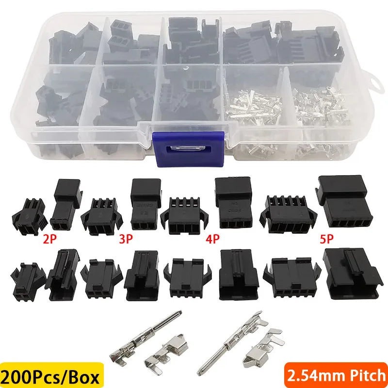 2.54mm JST and Dupont connector housing kit