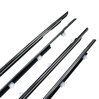 4PCS Outer Windows Rubber Weatherstrip Door Sealing Belt Moulding Trim for Toyota Land Cruiser LC80 80 Series LX450 1991-1998