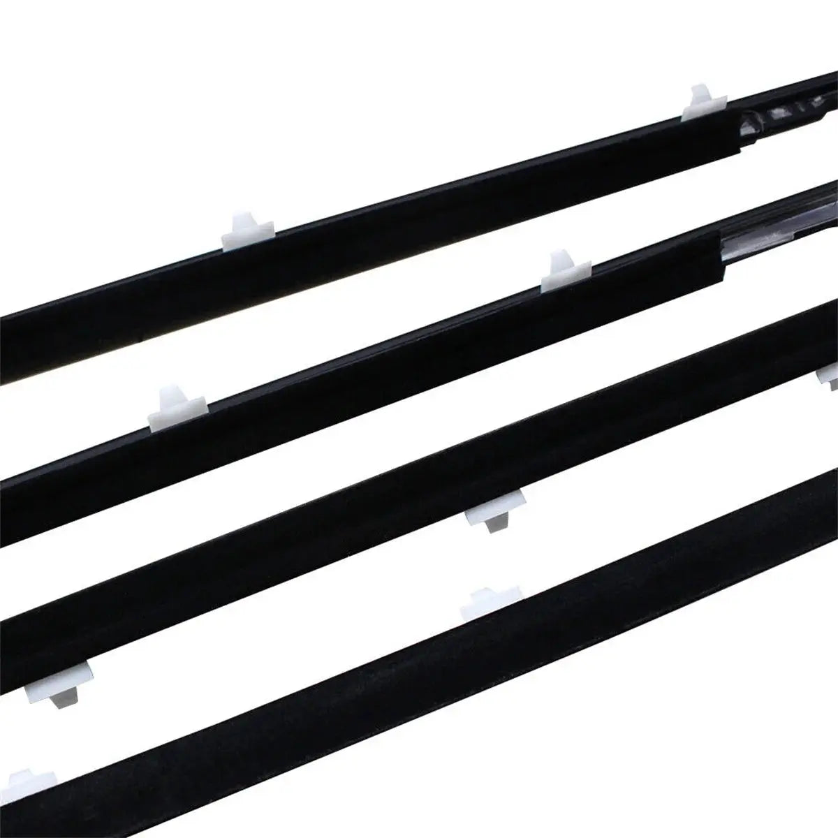 4PCS Outer Windows Rubber Weatherstrip Door Sealing Belt Moulding Trim for Toyota Land Cruiser LC80 80 Series LX450 1991-1998