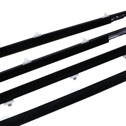 4PCS Outer Windows Rubber Weatherstrip Door Sealing Belt Moulding Trim for Toyota Land Cruiser LC80 80 Series LX450 1991-1998