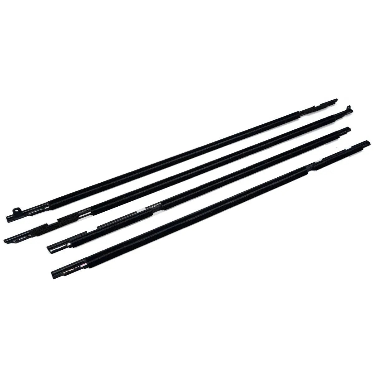 4PCS Outer Windows Rubber Weatherstrip Door Sealing Belt Moulding Trim for Toyota Land Cruiser LC80 80 Series LX450 1991-1998