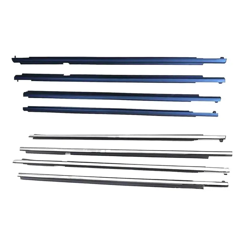 4Pcs Chrome/Black Window   Land Cruiser LC200 Series 2008-2021 Weatherstrip Tuck's Performance