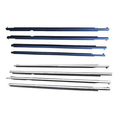 4Pcs Chrome/Black Window   Land Cruiser LC200 Series 2008-2021 Weatherstrip Tuck's Performance