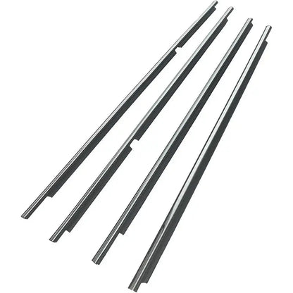 4Pcs Chrome/Black Window   Land Cruiser LC200 Series 2008-2021 Weatherstrip Tuck's Performance