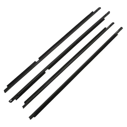 4Pcs Chrome/Black Window   Land Cruiser LC200 Series 2008-2021 Weatherstrip Tuck's Performance