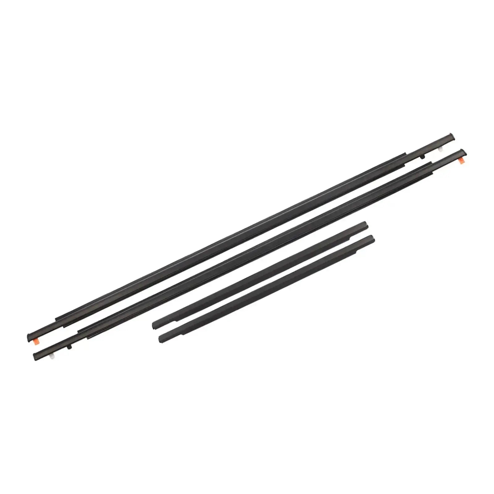 4Pcs Front Rear Door Window Moulding Trim Seal Belt Directly Replace Weatherstrip 68162-35073 for Toyota FJ Cruiser 07-14