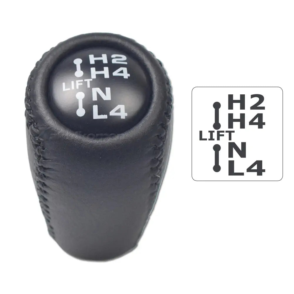 Gear Shift Knob 5 Speed Manual Transmission Leather Transfer Gear Shift Fit for Toyota Prado LC120 Land Cruiser Prado 2003-2009