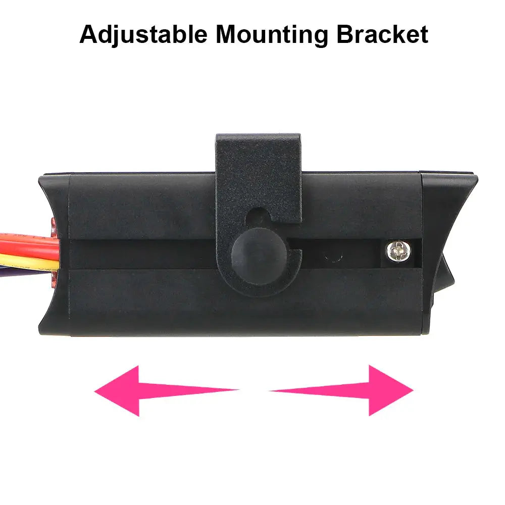 Switch panel wiring terminals on the rear