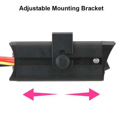 Switch panel wiring terminals on the rear