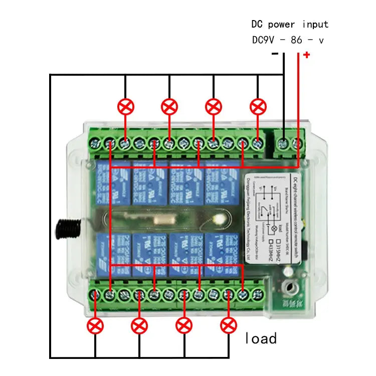 8 channel wireless rf remote control switch 12v /24v/36v/220VRemote Cont wireless remote motor control switch Tuck's Performance