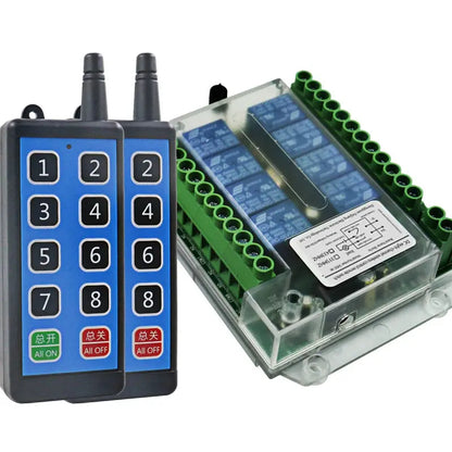 8 channel wireless rf remote control switch 12v /24v/36v/220VRemote Cont wireless remote motor control switch Tuck's Performance