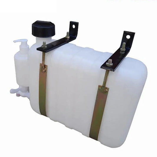 9L fresh water tank with tap, soap dispenser and mounting brackets