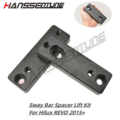 Front sway bar relocation plates for Hilux N80
