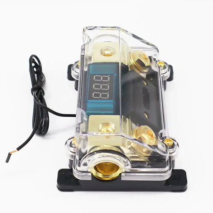 ANL Fuse Holder with LED Digital Voltage Display – 300A | 0/2/4 Gauge | Universal Car Audio Power Fuse Block Tuck's Performance
