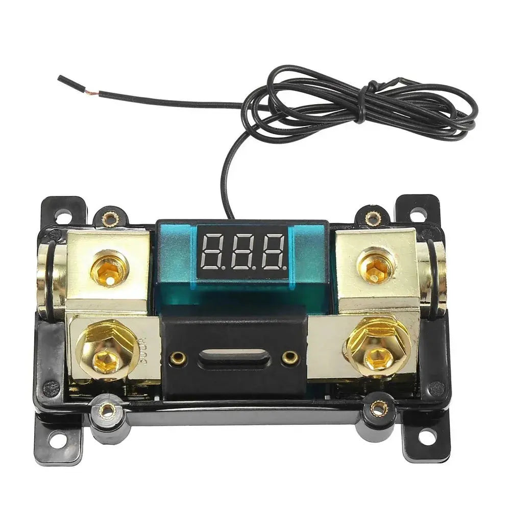 ANL Fuse Holder with LED Digital Voltage Display – 300A | 0/2/4 Gauge | Universal Car Audio Power Fuse Block Tuck's Performance