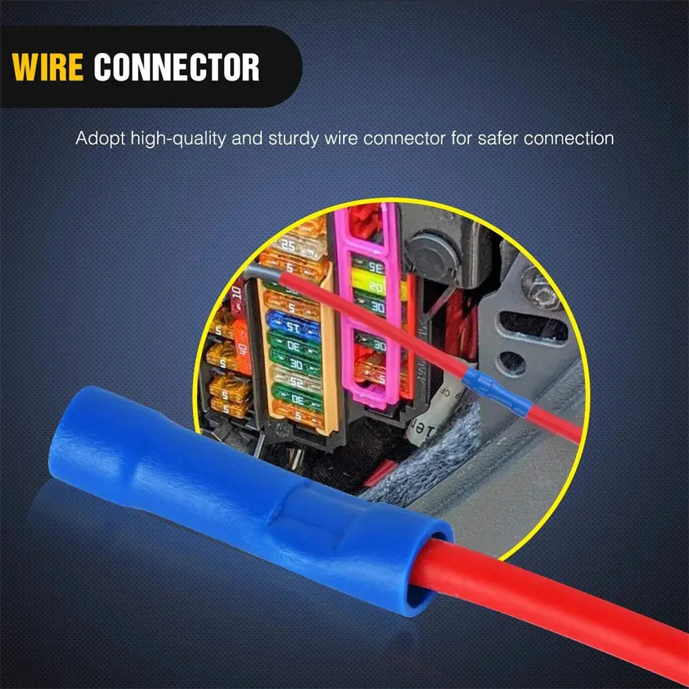 Add-A-Circuit Fuse Tap Kit – Standard / Mini / Micro2 / Low-Profile Mini – 12V/24V Fuse Box Power Adapter Set (12-Pack with Fuses) Tuck's Performance