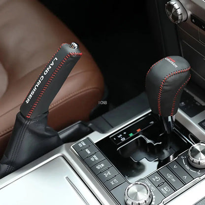 Automatic Leather Gear Hand Brake Cover for Toyota Land Cruiser 200 Tuck's Performance