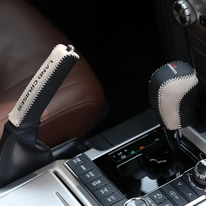 Automatic Leather Gear Hand Brake Cover for Toyota Land Cruiser 200 Tuck's Performance